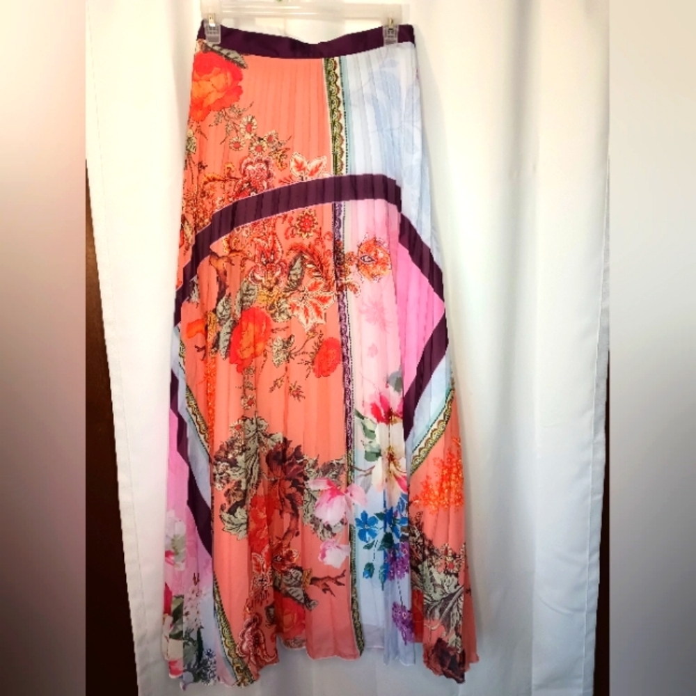 Anna Hariri Floral Maxi Skirt